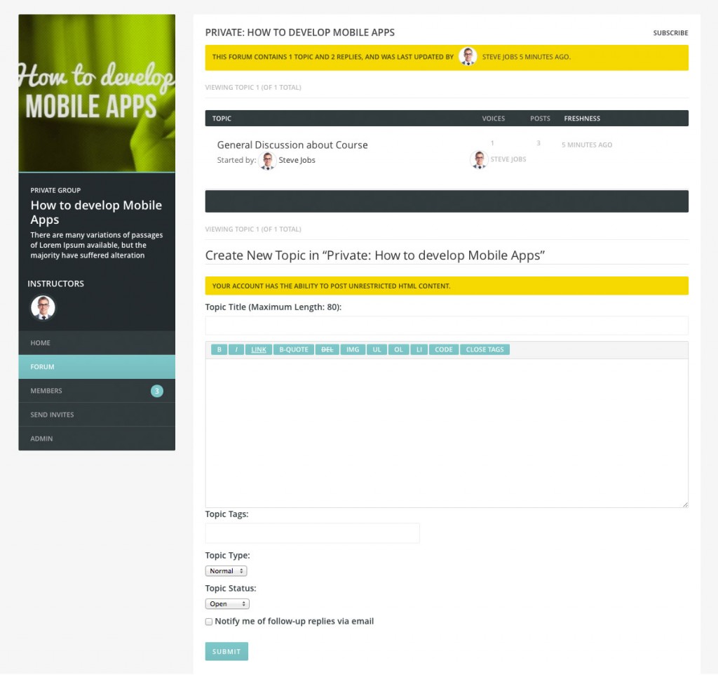 single-forum-private