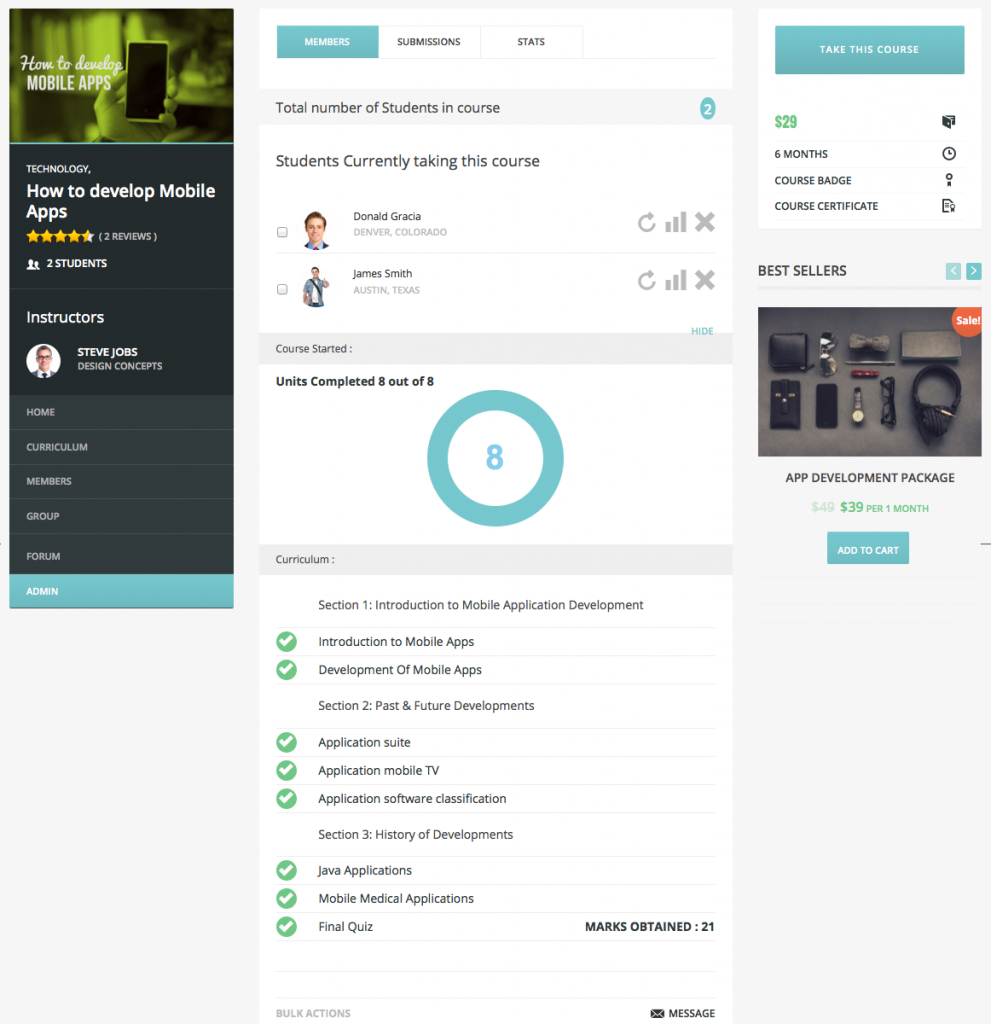 wplms-course-member-stats